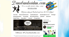 Desktop Screenshot of dansbandssidan.com