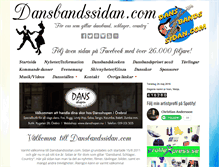 Tablet Screenshot of dansbandssidan.com